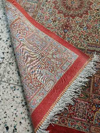 تصویر 1 از فرش ابریشمی ذرع و چارک قم